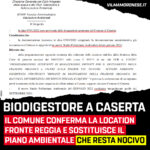 Biodigestore a Caserta: nulla di buono per i cittadini dal Comune, che insiste su Ponteselice